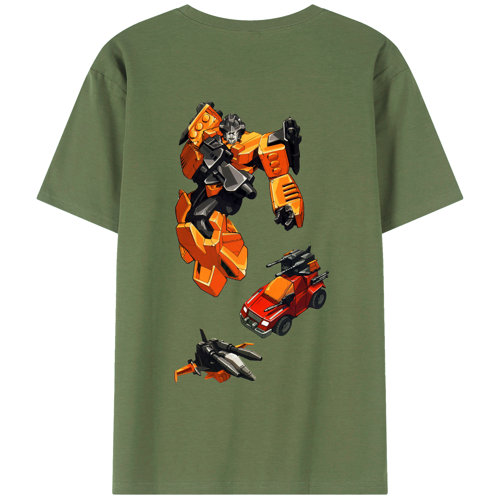 （画像用）  綿100％ メンズ半袖Tシャツ（バックプリント） 通気性
